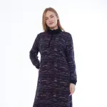 Winter Embroidered Nightdress – Zipper & Side Pockets