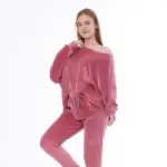 Embroidered Winter Pajama – Cozy Oversized Comfort for All Occasions