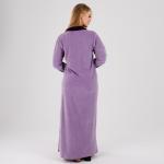 Women’s Soft Velvet Long Night Dress – Lavender Purple