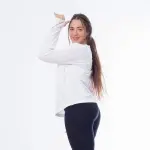 Women’s Long Sleeves Sport Shirt/Round Neck/ Full Lycra Shirt T2