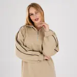 Women’s Casual Zip-Neck Dress – Comfortable & Stylish