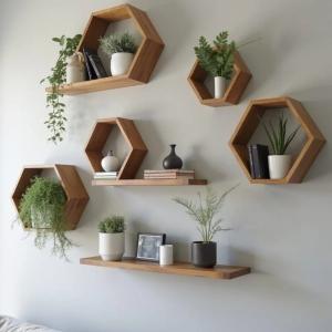 Hexagon shelves