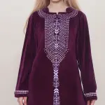 Winter Abaya – Elegant & Cozy with Chest and Sleeve Embroidery