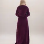 Winter Abaya – Elegant & Cozy with Chest and Sleeve Embroidery
