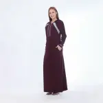 Winter Cotton Home Dress – Hooded with Zipper