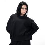 Black Boxy Crewneck