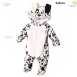 سلوبيت بديل بطانية شكل كلب 101 ابيض منقط ، مبطن بالكامل