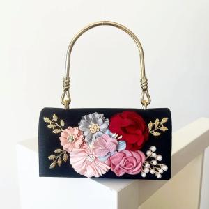 Black Roselle Clutch