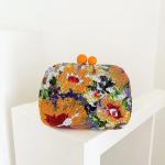 Orange Floriva Clutch