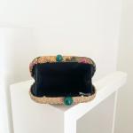 Greenish Floriva Clutch