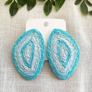 Aqua Seashell Earrings