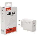 Recci Charger with Dual USB-C Ports 45W Gan EU Plug – RC101E