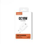 Recci RC51E QC18W Fast Charging Adapter 18W PD