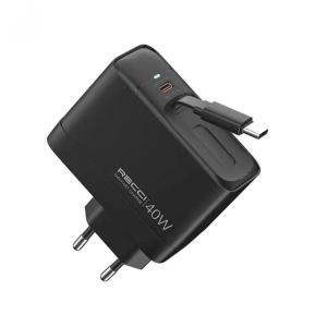 Recci Wall Charger 40W Stretchable Cable RC102E