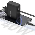 Recci Wall Charger 40W Stretchable Cable RC102E