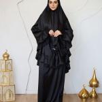 BLACK SATIN SET ISDAL