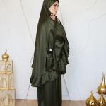 OLIVE SATIN SET ISDAL