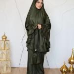 OLIVE SATIN SET ISDAL