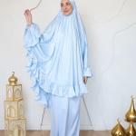 BABY BLUE SATIN SET ISDAL