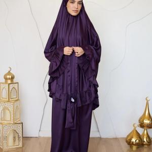 PURPLE SATIN SET ISDAL