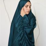 TEAL SATIN SET ISDAL