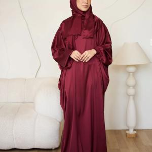 MAROON CLASSIC SATIN ISDAL