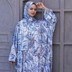 BLUE PAISLEY PRINT CLASSIC SATIN ISDAL