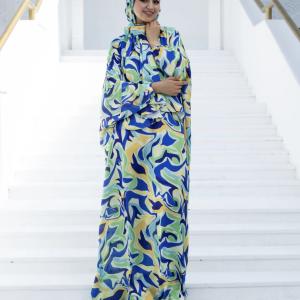 EMERALD SEA PRINT CLASSIC SATIN ISDAL