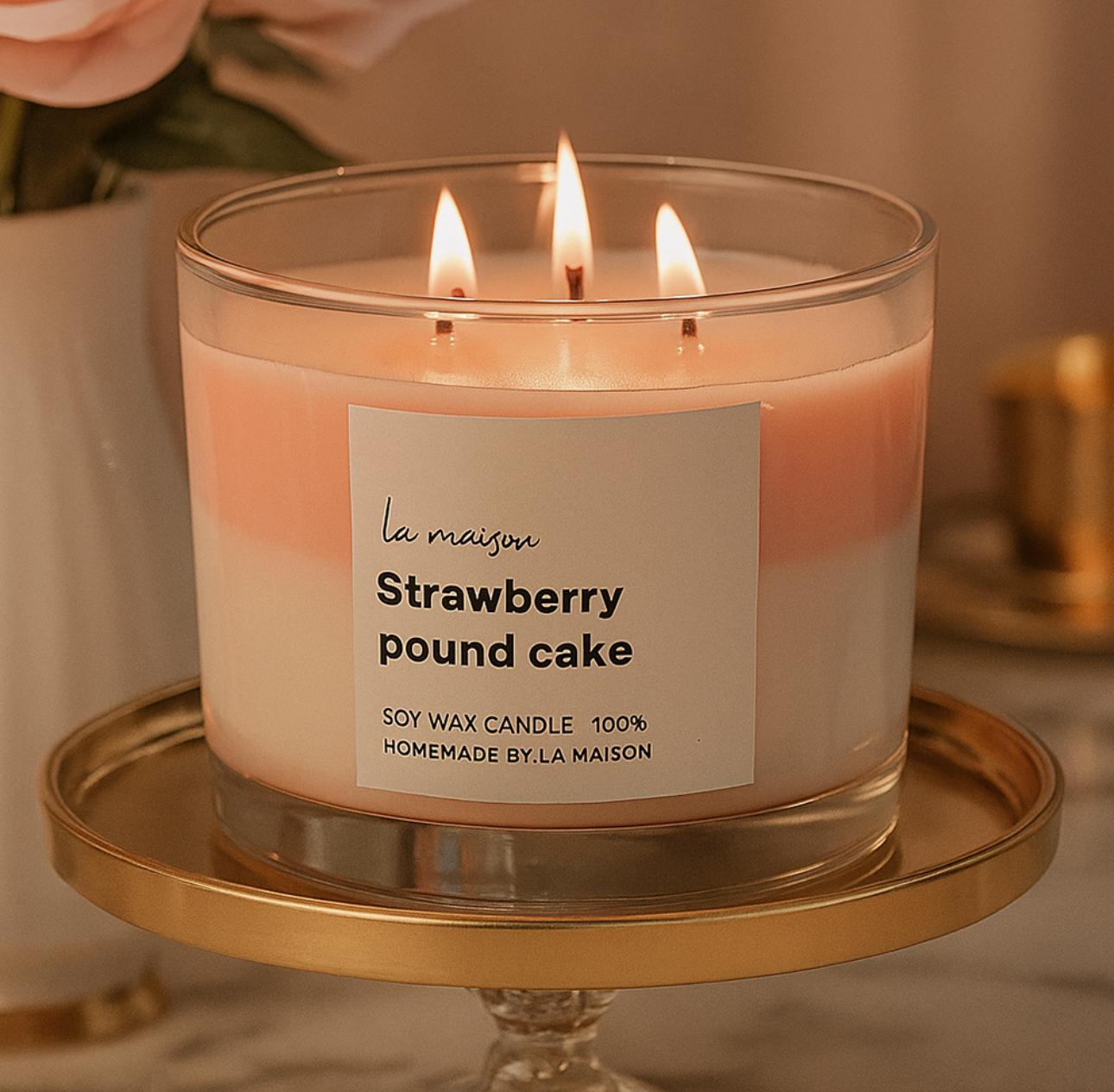 STRAWBERRY POUND CAKE CANDLE