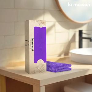 PURPLE EXFOLIATING TOWEL