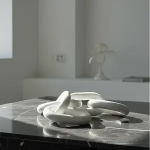 Gypsum Chain Sculpture