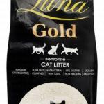 Luna Gold Bentonite Clumping Cat Litter Lemon Scent