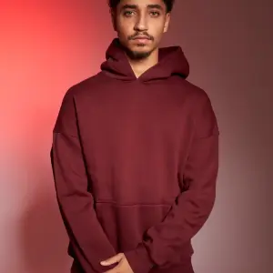 Burgundy oversized hoodie