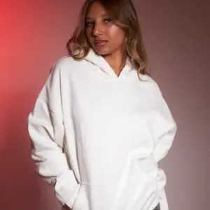 White oversized hoodie