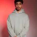 Light gray oversized hoodie