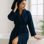Navy Bathrobe