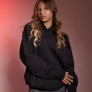 Black oversized hoodie