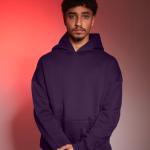 Oversized purple hoodie