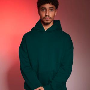 Dark green oversized hoodie