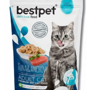Best Pet Wet Cat Food with Tuna and Anchovies in Jelly