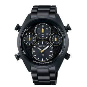 SEIKO Men's Hand Watch PROSPEX Stainless Band Black Dial SFJ007P1