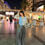 Suede Wide-Leg Pants Gray