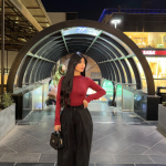 Suede Wide-Leg Pants Black