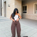 Baggy Tie-waist pants