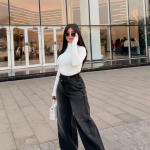 Cross Wide Leg Jeans Black