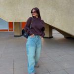 Baggy Tie-waist pants light dirty