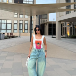 Baggy Tie-waist pants light dirty