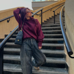 Oversized Hoodie Burgundy