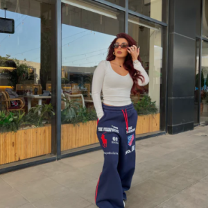 Polo Print Melton Pants