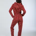 winter red jumpsuit